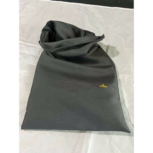 FENDI Storage Drawstring Dust Bag Polyester Black 15" x 8.3" - Picture 6 of 7